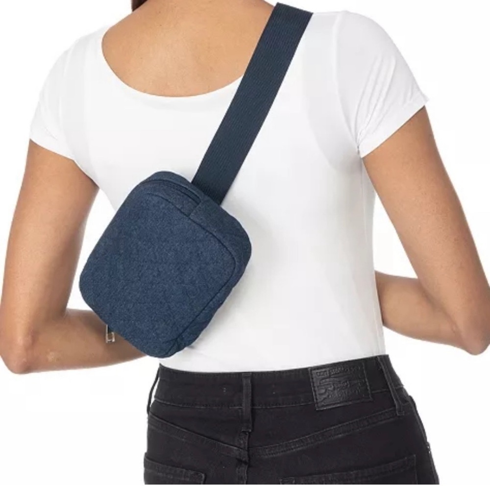JENNI Quilted Adjustable Fanny Pack NWT DENIM VARIOUS SIZES